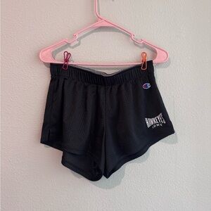 Champion Black Women's Shorts Iowa Hawkeyes